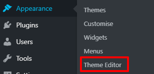 How to access the WordPress theme editor