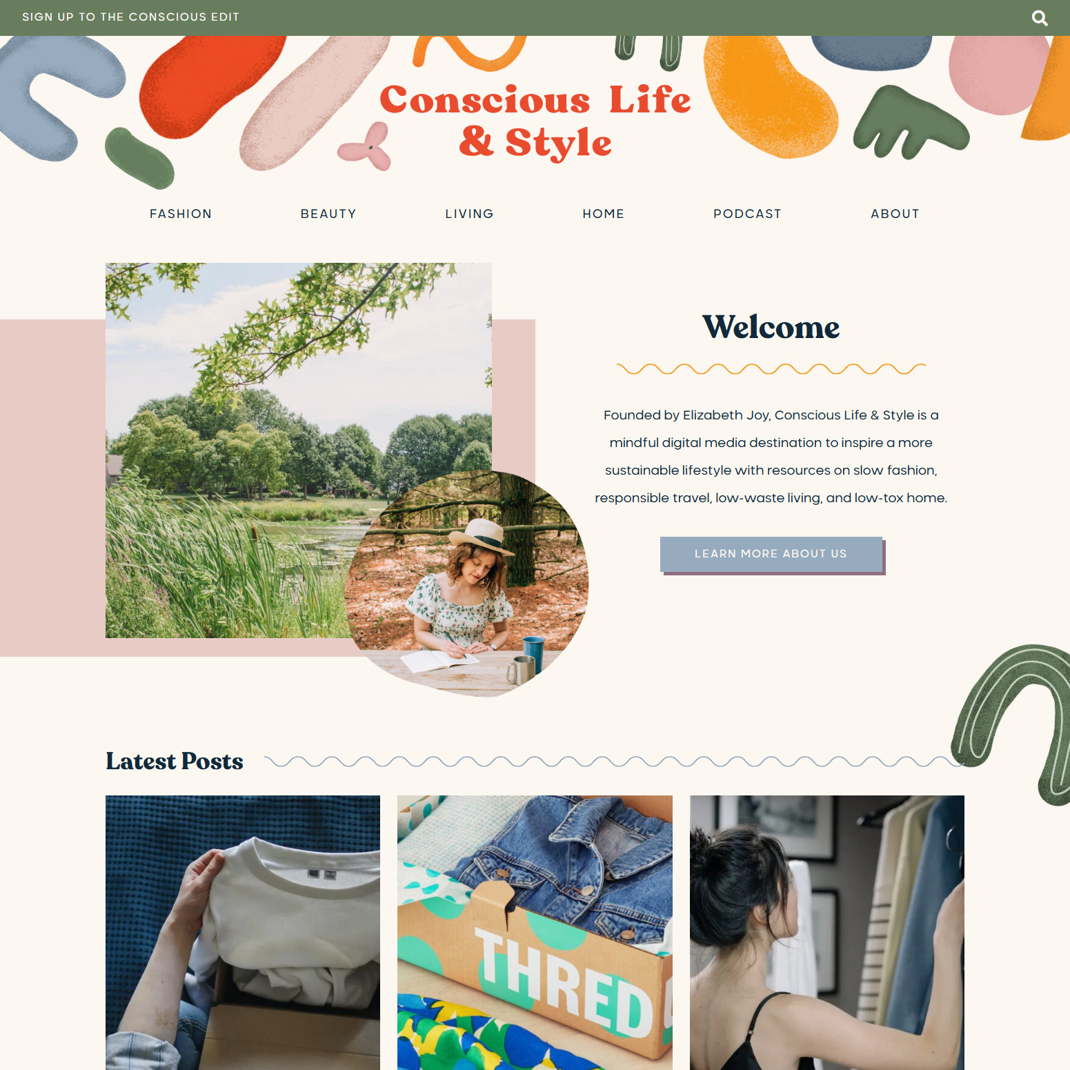 WordPress Website Development: Conscious Life & Style
