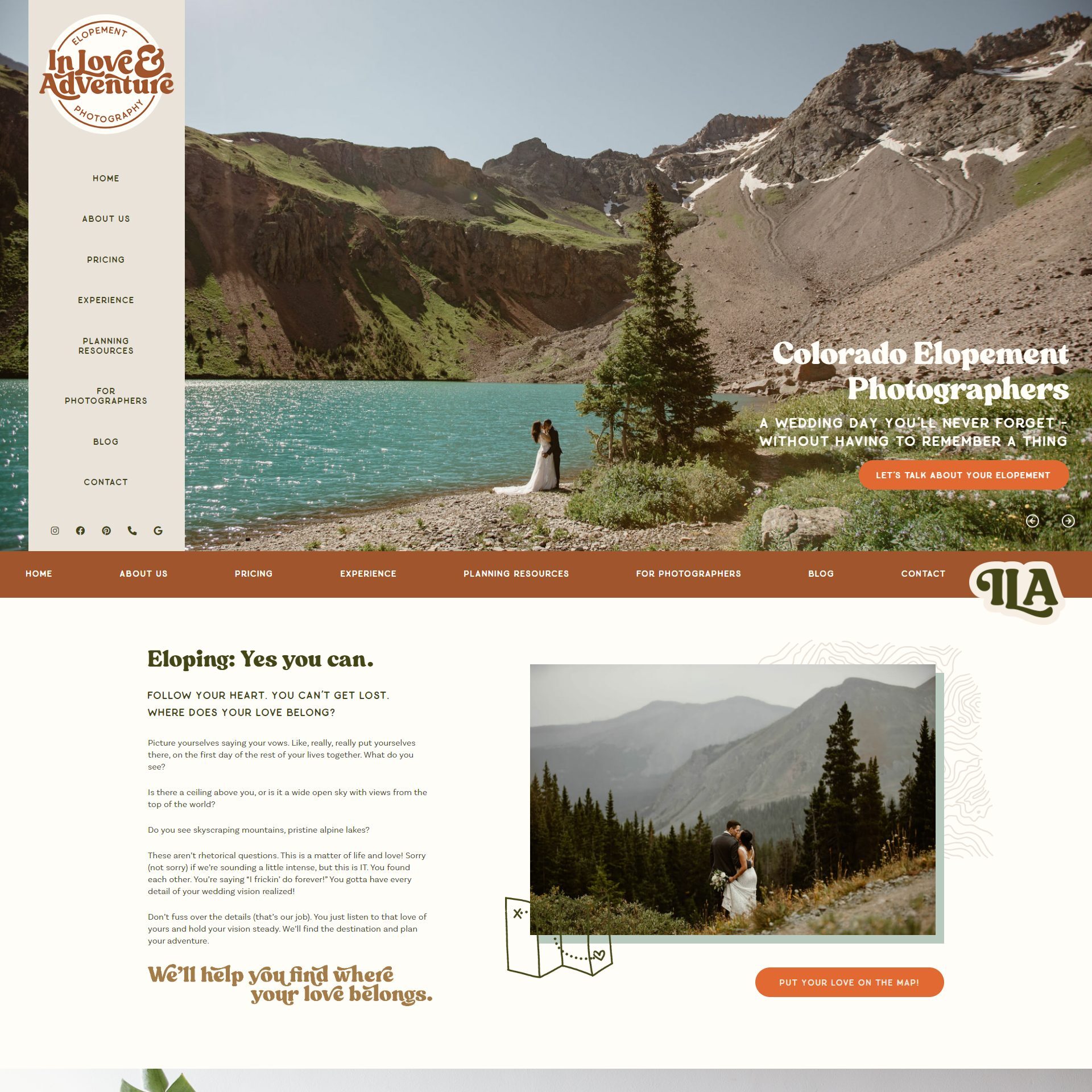 WordPress Website Development: In Love & Adventure