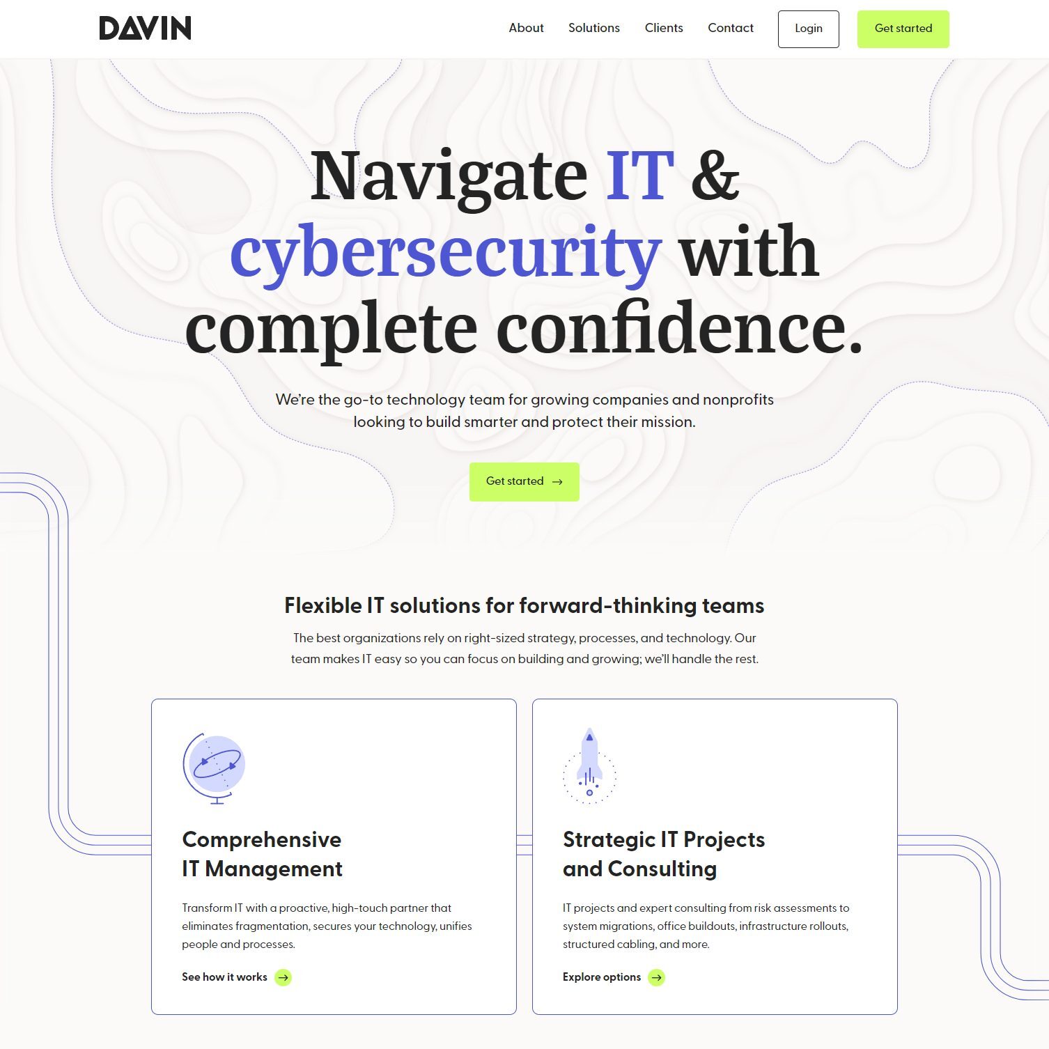 WordPress Website Development: Davin Tech Group