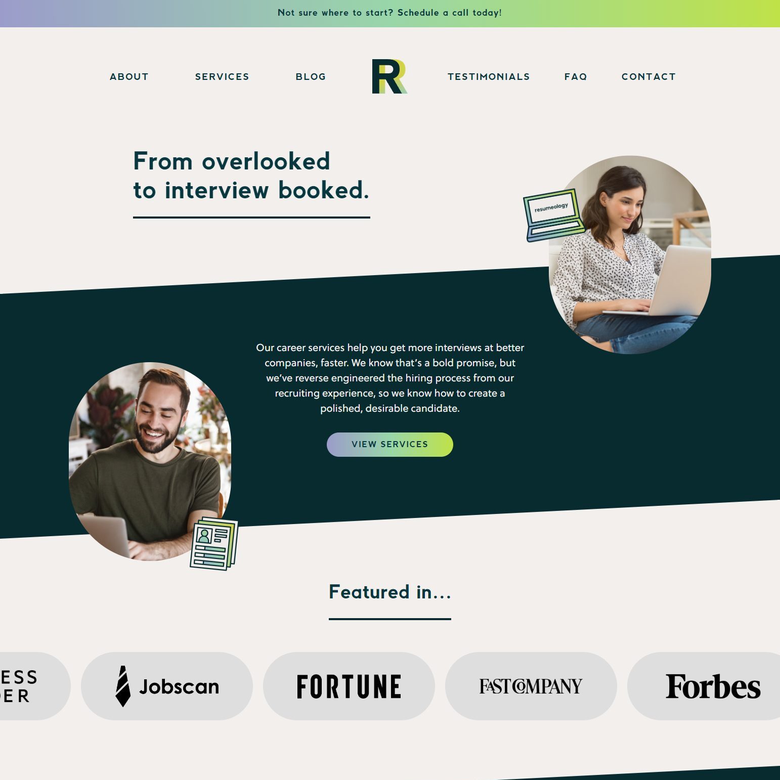 WordPress Website Development: Resumeology
