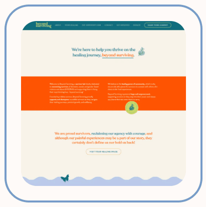 An animation showing the website hover effect on the portfolio page of hollypryce.com.